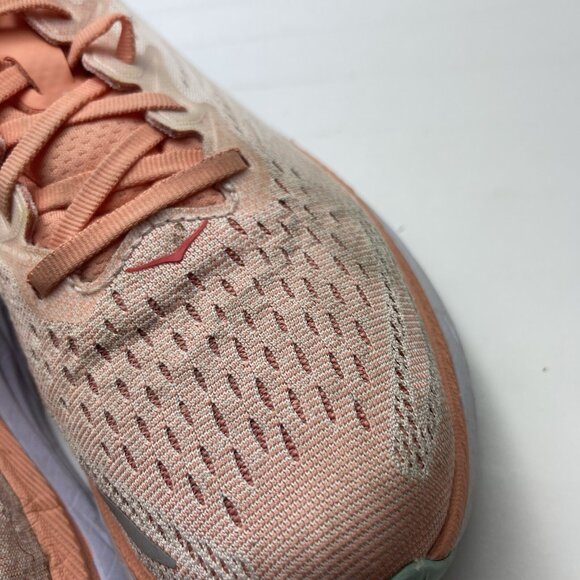 Hoka One One Peach and Gray Athletic Shoes - Picture 13 of 15